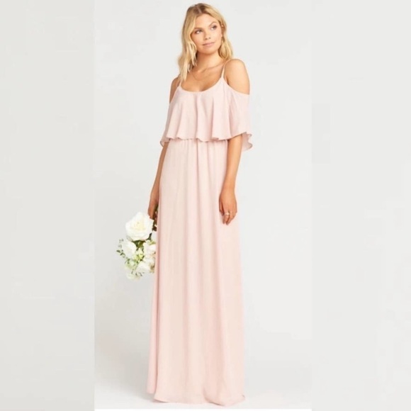 NWT Show Me Your Mumu Caitlin Ruffle Maxi Bridesmaids Dress Size XL - Picture 1 of 12